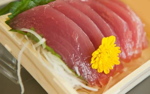 Raw tuna sashimi Foto stock