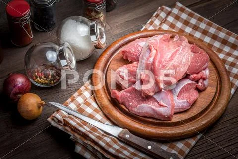 Raw Turkey Meat.