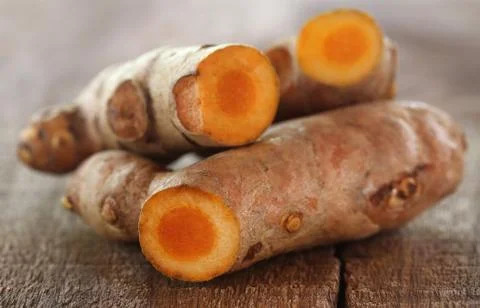 Raw turmeric Stock Photos