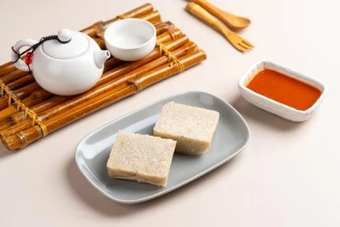 Raw Turnip cake 스톡 사진