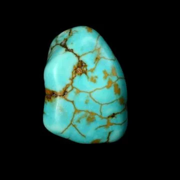Raw Turquoise stone Stock Photos