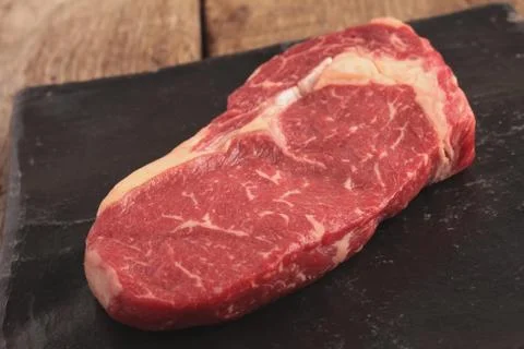 Raw uncooked beef steak Stock Photos