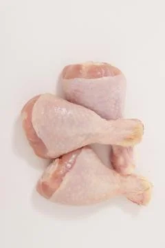 Raw uncooked chicken portion Stock Photos