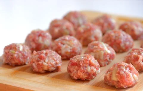 Raw Uncooked Meatballs Free Stock Photos