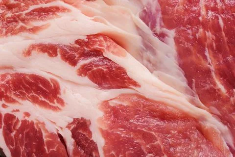 Raw uncooked pork meat texture or background. Stock Illustration