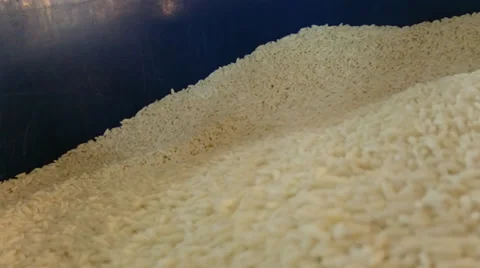 Raw uncooked white glutinous rice. Close up. Stock Footage 39621159