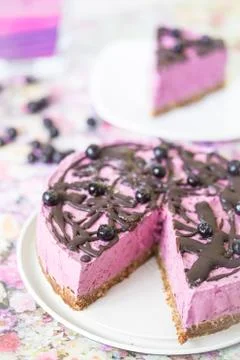 Raw vegan cake Stock Photos