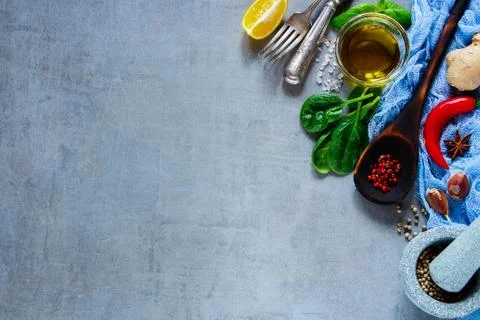 Raw vegetable ingredients Stock Photos