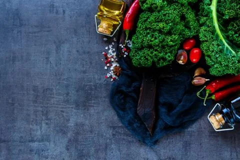 Raw vegetable ingredients Stock Photos