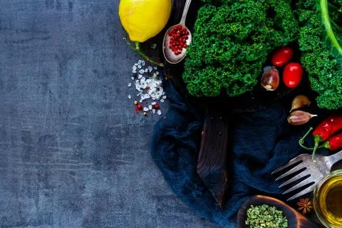 Raw vegetable ingredients Stock Photos