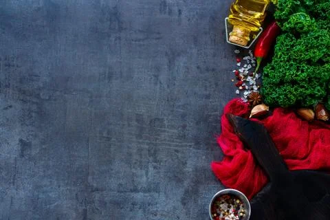 Raw vegetable ingredients Stock Photos