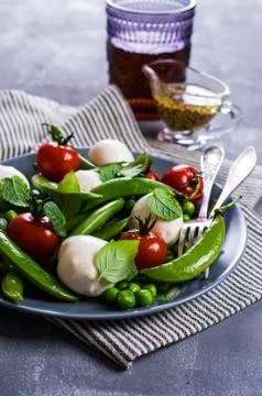 Raw vegetable salad Stock Photos