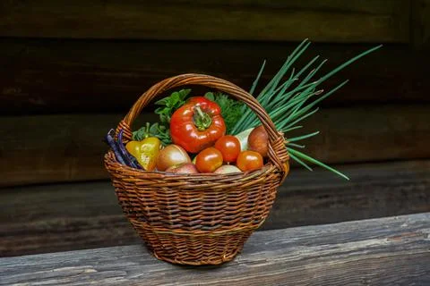 Raw vegetables assortment . Stock Photos
