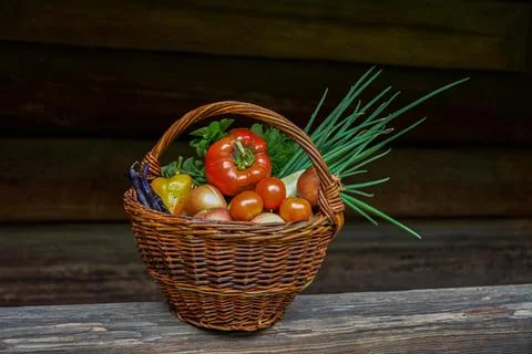 Raw vegetables assortment . Foto stock