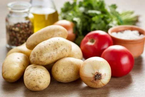 Raw vegetables Stock Photos