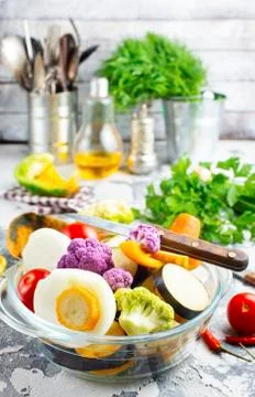 Raw vegetables Stock Photos