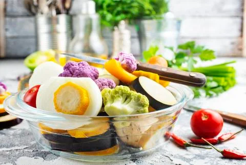 Raw vegetables Stock Photos