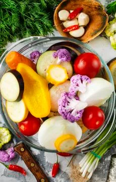 Raw vegetables Stock Photos