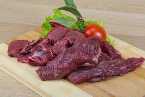 Raw venison Stock Photos