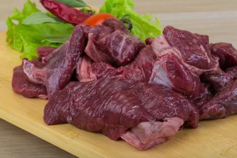 Raw venison Stock Photos
