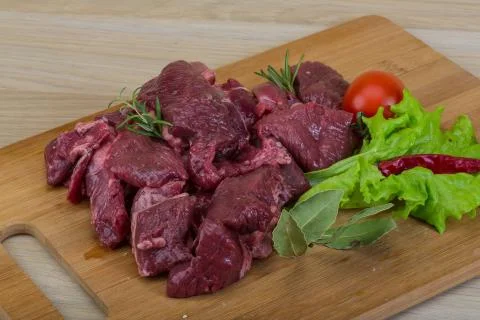 Raw venison Stock Photos