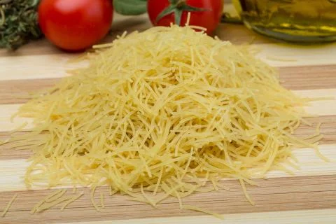 Raw vermicelli Stock Photos