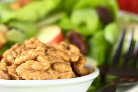 Raw walnuts Stock Photos