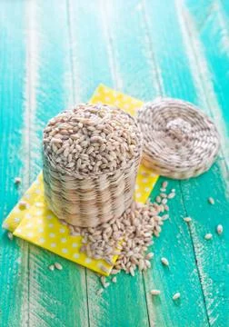 Raw wheat Stock Photos