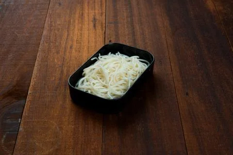 Raw white noodle Stock Photos
