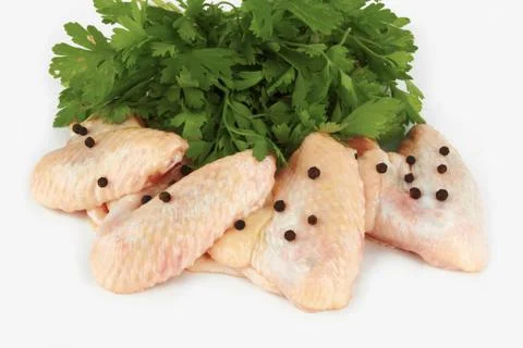 Raw wings Stock Photos