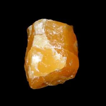 Raw Yellow calcite Stock Photos