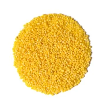 Raw yellow millet Stock Photos