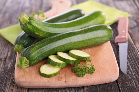 Raw zucchini Stock Photos