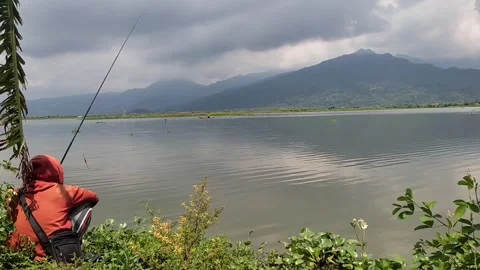 Rawa pening lake Stock Footage 272945925