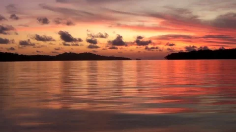 Rawa Pening Sunset Stock Footage 84255742