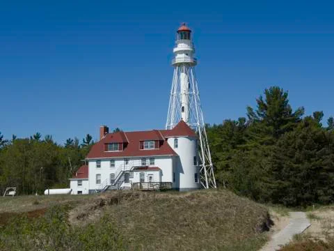 Rawley Point Lighthouse Stock Photos