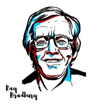 Ray Bradbury Stock Illustration