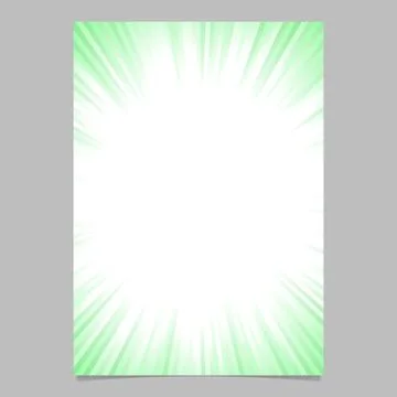 Ray burst page template - gradient vector flyer background Stock Illustration