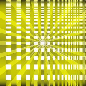 Ray checkerboard theme green background  Stock Illustration