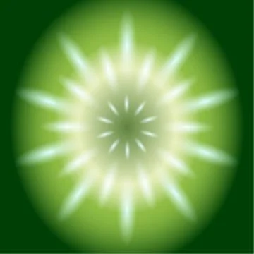 Ray circular light Vector green Background Illustrazione stock