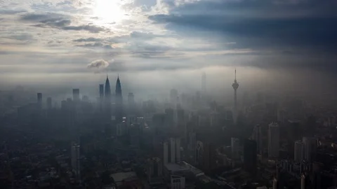 Ray of Cityscape Stock Footage 121863557
