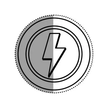 Ray electricity symbol Stock Illustration