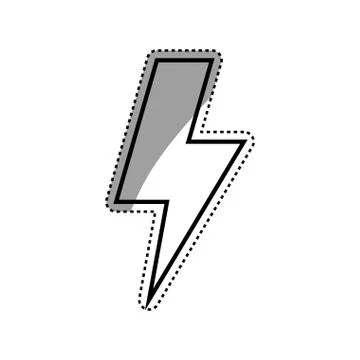 Ray electricity symbol Stock Illustration