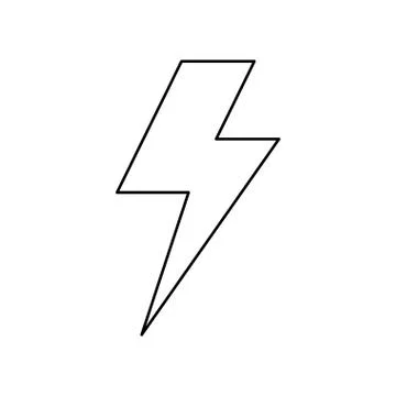 Ray electricity symbol Stock Illustration