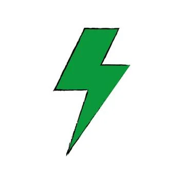 Ray electricity symbol Stock Illustration