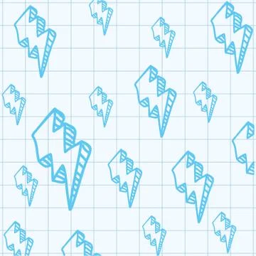 Ray of energy scribbles Stock Illustration