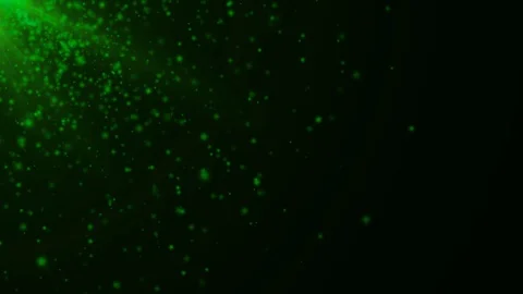 Ray green  flicker particles Animation of seamless loop. Stock Footage 126702636
