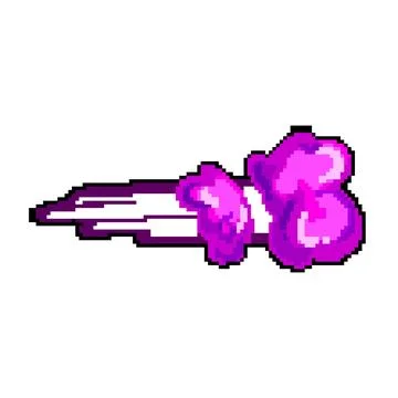 Ray laser gun beam pixel art vector illustration Illustrazione stock