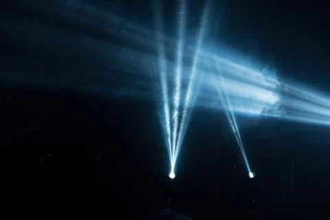 Ray of light on a black background Stock Photos