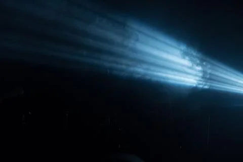 Ray of light on a black background Stock Photos